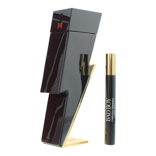Carolina Herrera Bad Boy Eau De Toilette 100ml + Eau De Toilette 10ml Gift Set For Him 100ml