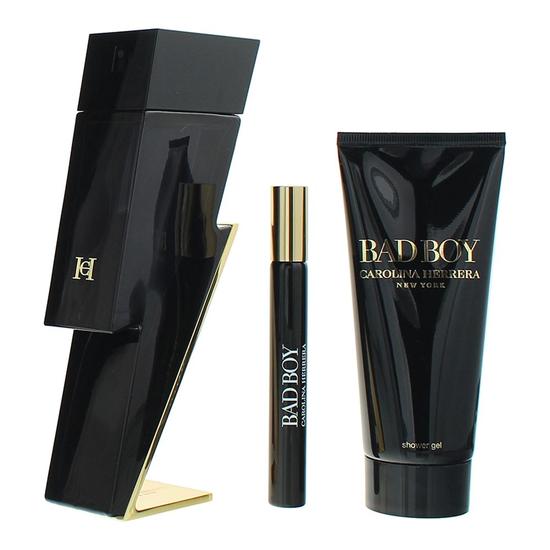 Carolina Herrera Bad Boy Eau De Toilette Gift Set Shower Gel + Eau De Toilette (100ml + 10ml)