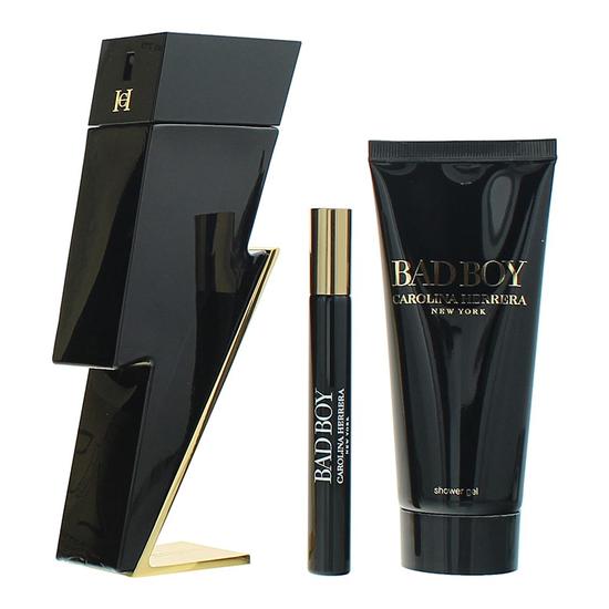 Carolina Herrera Bad Boy Eau De Toilette Gift Set For Him 100ml
