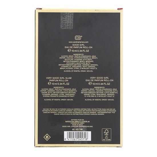Carolina Herrera Roll On Gift Set Good Girl, Very Good Girl, Glam 10ml