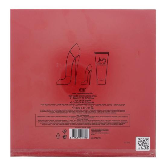 Carolina Herrera Very Good Girl Eau De Parfum 80ml, 7ml + Body Lotion Gift Set 80ml