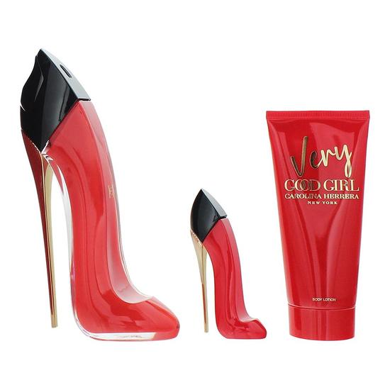 Carolina Herrera Very Good Girl Eau De Parfum 80ml, 7ml + Body Lotion Gift Set 80ml
