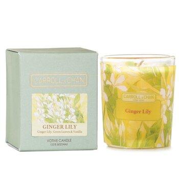 Carroll & Chan 100% Beeswax Votive Candle Ginger Lily 65g