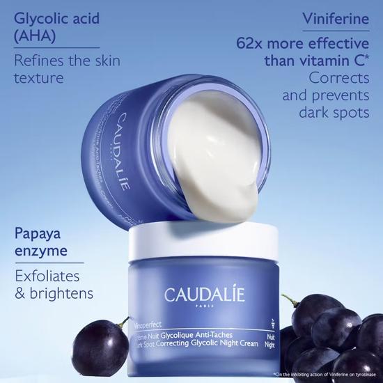 Caudalie Vinoperfect Dark Spot Correcting Glycolic Night Cream 50ml - Refill