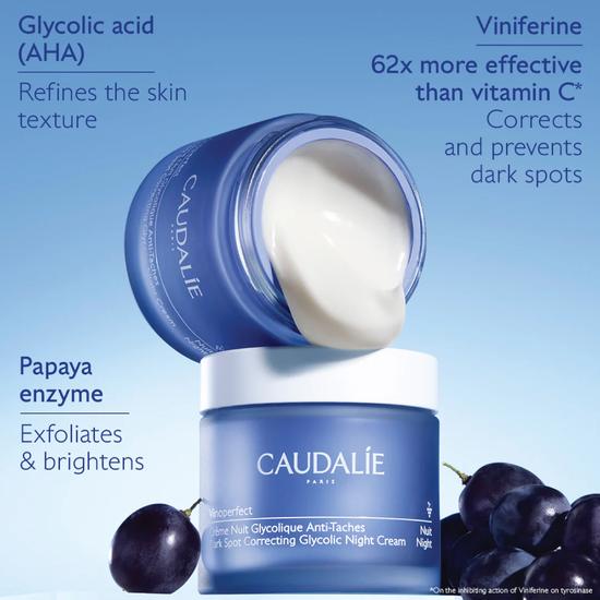 Caudalie Vinoperfect Dark Spot Correcting Glycolic Night Cream 50ml - Refill