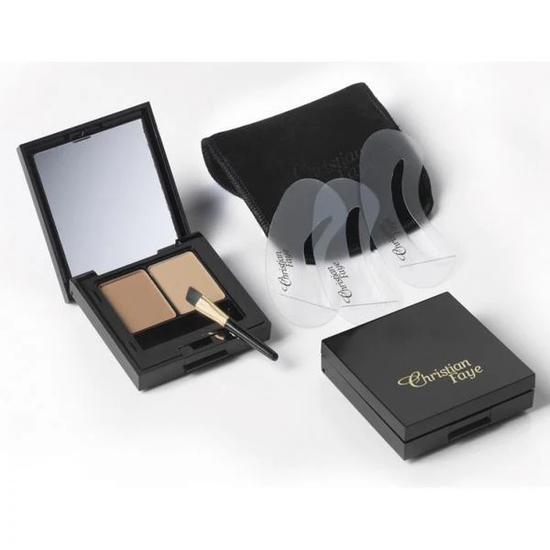 Christian Faye Eyebrow Duo Kit Dark Brown
