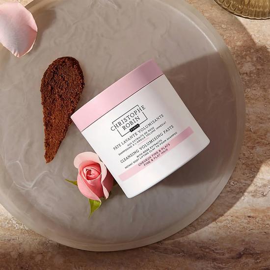 Christophe Robin Cleansing Volumising Paste Shampoo With Rose Extracts 75ml