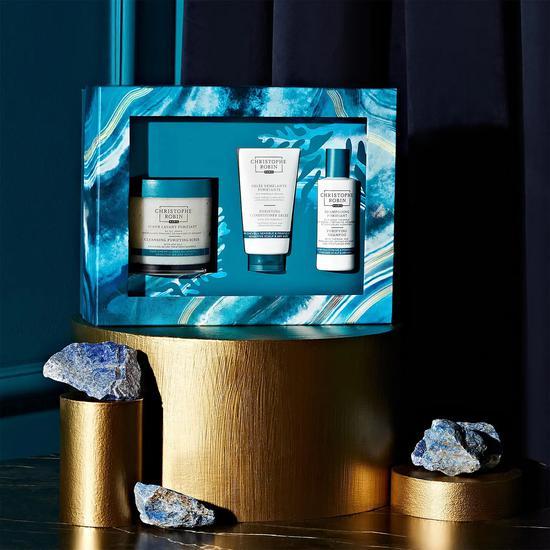 Christophe Robin Hair Detox Ritual 250ml Cleansing Purifying Scrub, 75ml Purifying Conditioner Gelée, 75ml Purifying Shampoo
