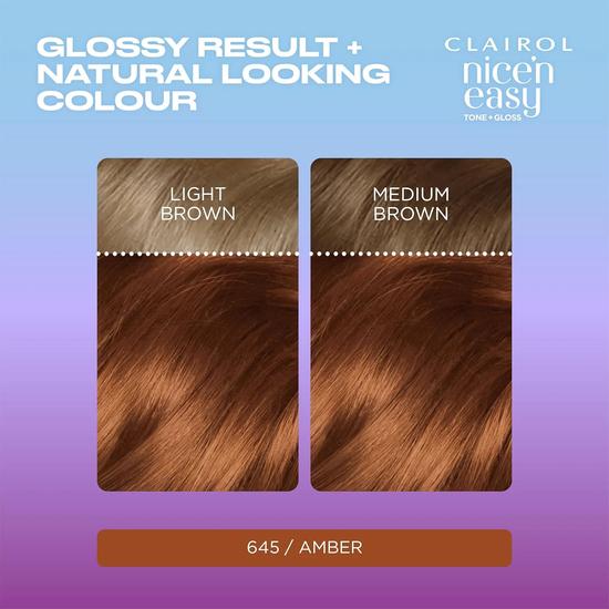 Clairol Nice'n Easy Tone+Gloss Semi Permanent Hair Dye 550/81 Mahogany