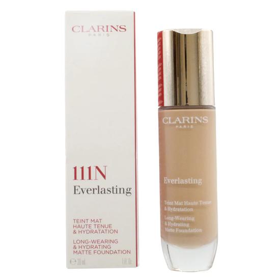 Clarins Everlasting Foundation Matte 111n With Oat Sugars 30ml