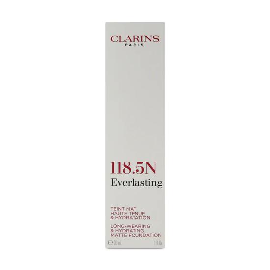 Clarins Everlasting Hydrating Matte Foundation 118.5n Chocolate 30ml