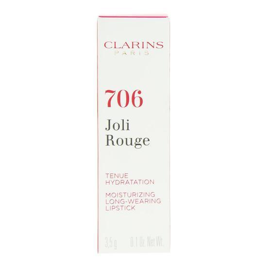 Clarins Joli Rouge Moisturising Long Wearing Lipstick 754 Deep Red