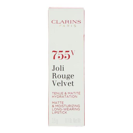 Clarins Joli Rouge Velvet Matte & Moisturising Lipstick 3.5g 755v Litchi 755v Litchi