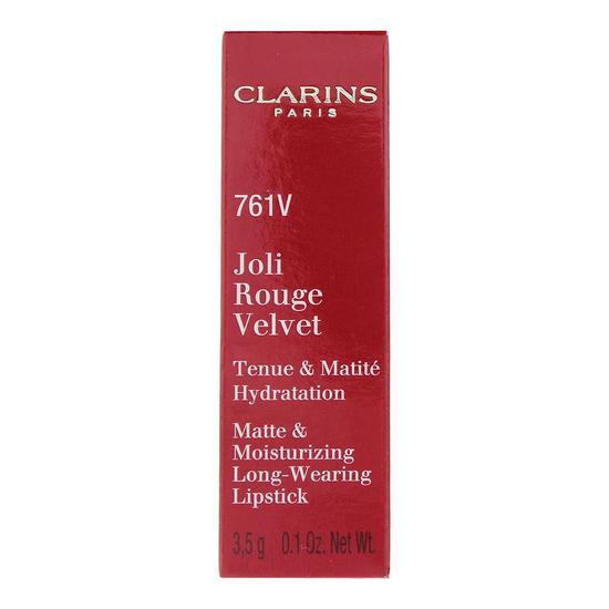 Clarins Joli Rouge Velvet Matte & Moisturising Long Wearing Lipstick 760V Pink Cranberry