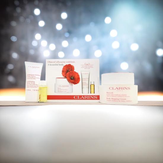 Clarins Masvelt Gift Set 200ml Body Shaping Cream + 30ml Body Scrub + 10ml Body Oil
