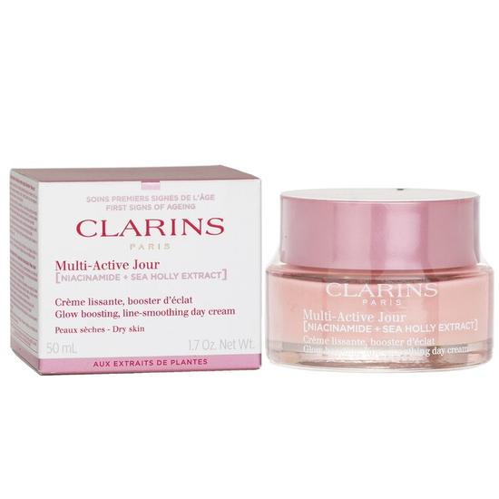 Clarins Multi-Active Jour Niacinamide+Sea Holly Extract Glow Boosting Line-Smoothing Day Cream Dry Skin 50ml