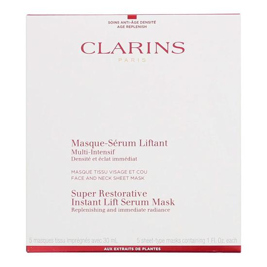 Clarins Super Restorative Instant Lift Serum Mask 5 Masks
