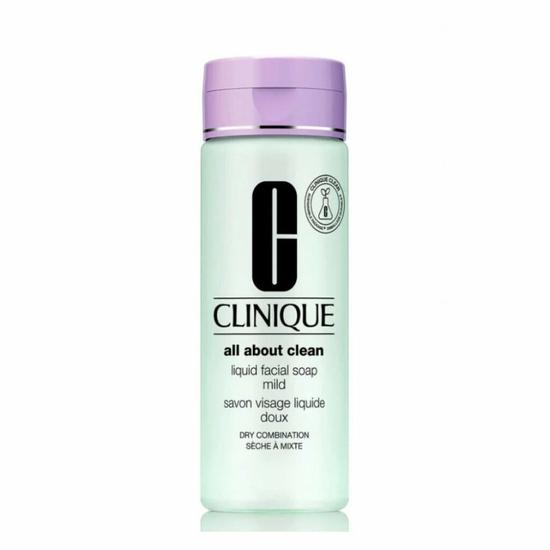 Clinique All About Clean Liquid Facial Soap Mild Dry Combination 200ml