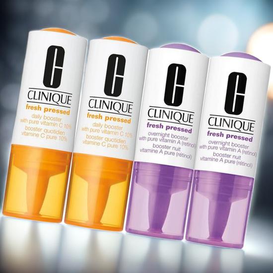 Clinique Fresh Pressed Vitamin A & Vitamin C Serum Set Pack of 4