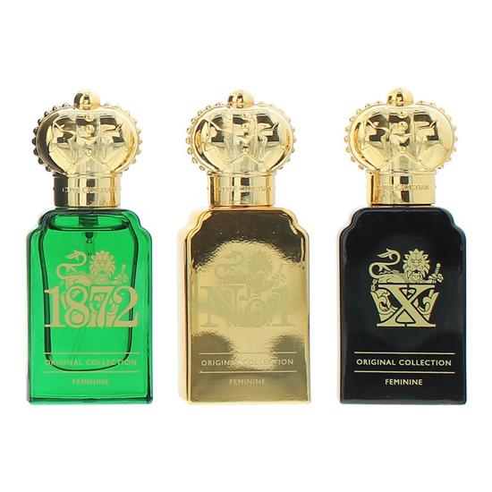 Clive Christian Feminine Traveller Gift Set 10ml 1872 Eau De Parfum + 10ml No1 Eau De Parfum + 10ml X Eau De Parfum