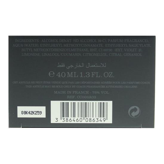 Coach For Men Eau De Toilette 40ml