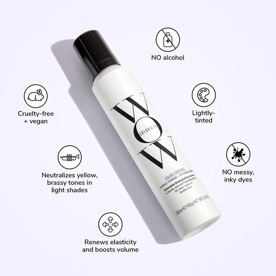 Color Wow Colour Control Toning & Styling Foam Blonde Hair