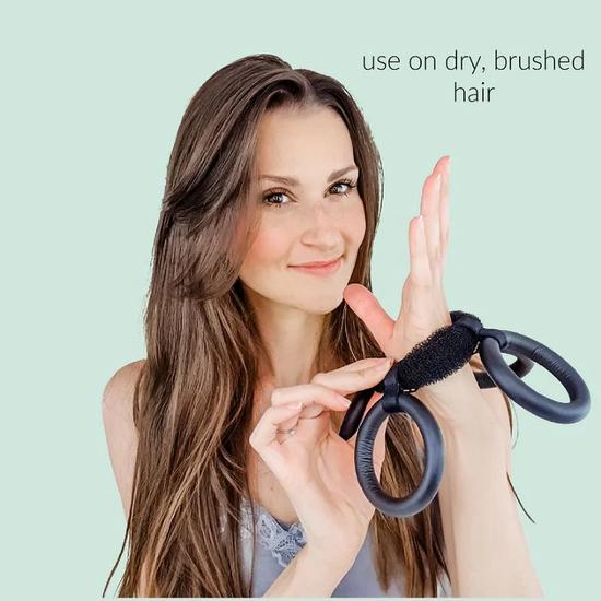 Cordina Hair Satin Flower Curl + Claw Clips 4 Rings Medium Hair