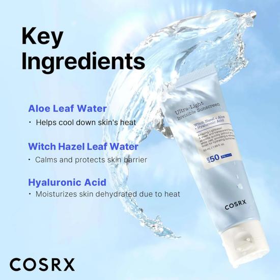 CosRx Ultra Light Invisible Sunscreen SPF 50 50ml