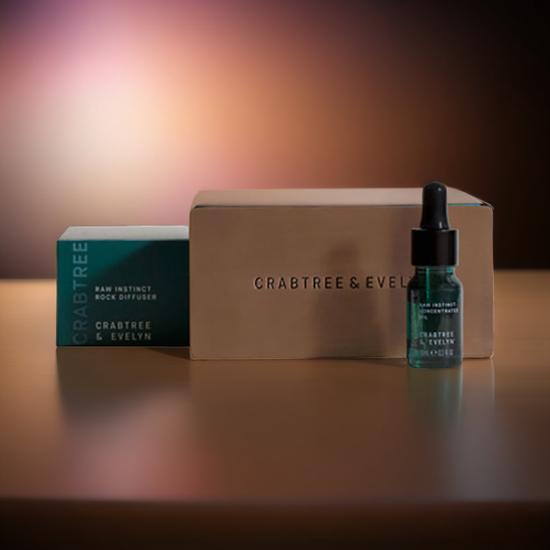 Crabtree & Evelyn Crabtree Raw Instinct Rock Diffuser Set