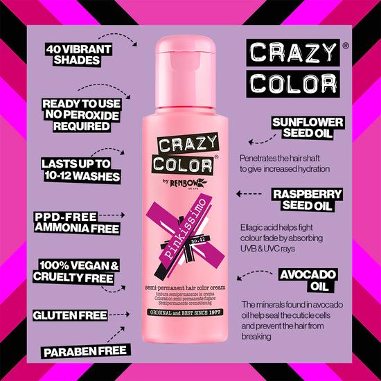 Crazy Color Crazy Colour Semi-Permanent Hair Dye Burgundy