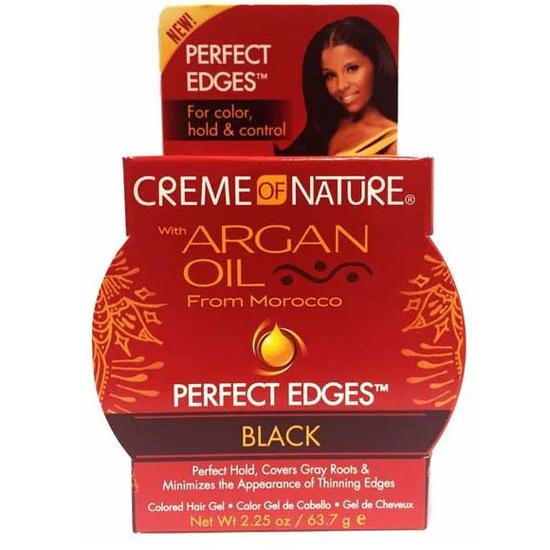 Creme Of Nature Argan Oil Perfect Edges Black Gel 63.7 g / Black