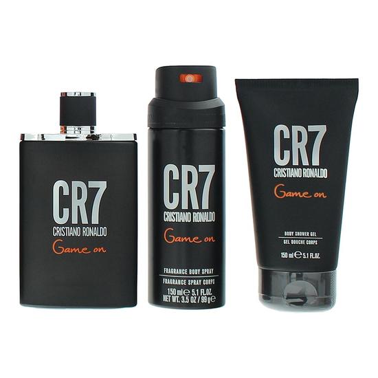 Cristiano Ronaldo Cr7 Game On Eau De Toilette Gift Set For Him 100ml
