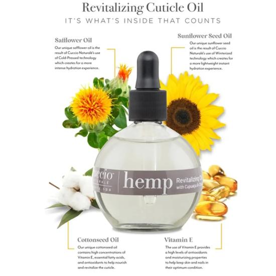 Cuccio Hemp Revitalising Oil 73ml