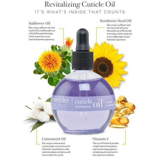Cuccio Revitalising Nail & Cuticle Oil Complex Lavender & Chamomile 15ml