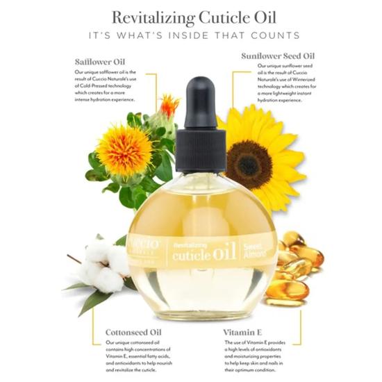 Cuccio Revitalising Nail & Cuticle Oil Complex Sweet Almond 15ml