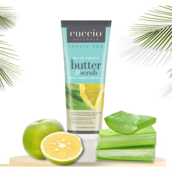 Cuccio White Limetta & Aloe Vera Butter Scrub Tube 113g