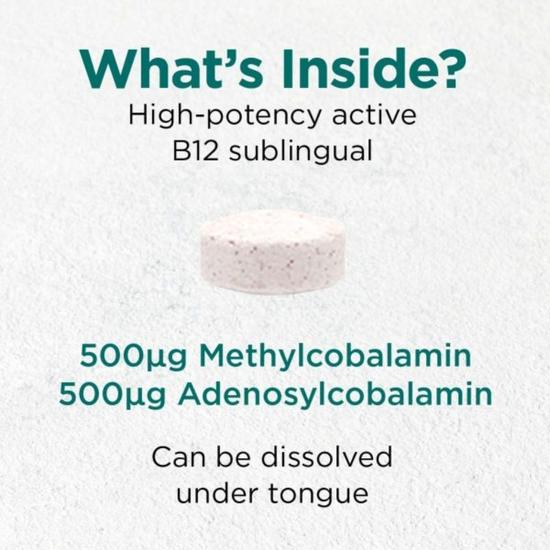 Cytoplan B12 Methylcobalamin & Adenosylcobalamin Sublingual Tablets 60 Tablets