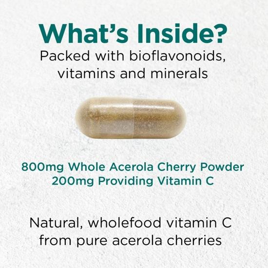 Cytoplan Cherry C Wholefood Vitamin C 200mg Capsules 60 Capsules