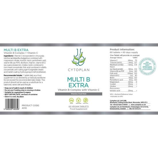 Cytoplan Multi B Extra Tablets 60 Tablets