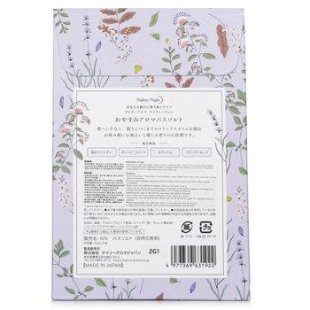 Daily Aroma Japan Nighty-Night Aroma Bath Salt Lavender, Orange Sweet, Geranium. Frankincense 3x40g