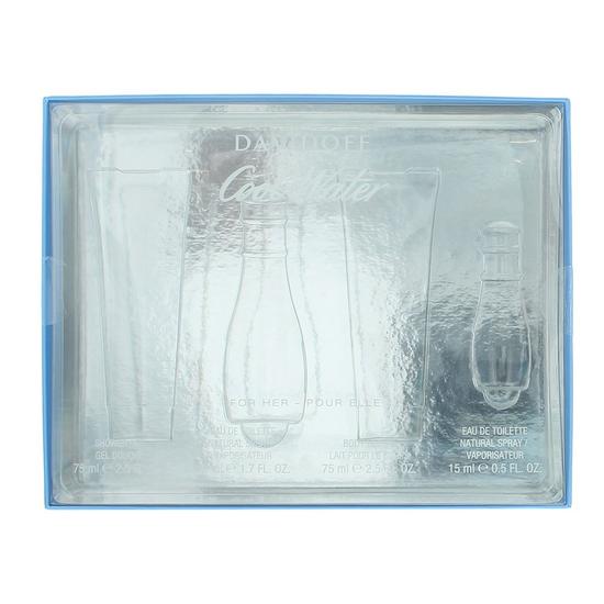 Davidoff Cool Water Woman Eau De Toilette Gift Set 30ml Eau De Toilette Spray & 75ml Body Lotion