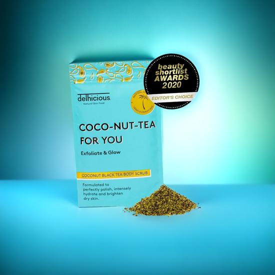 Delhicious Coconut Black Tea Body Scrub