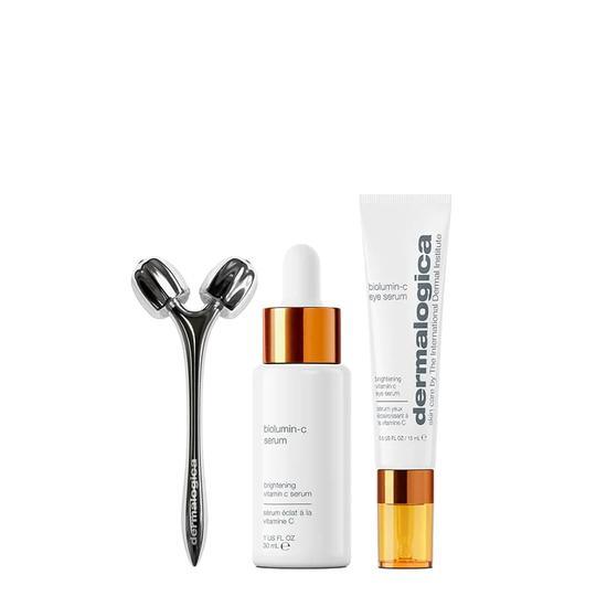 Dermalogica Brightening Kit BioLumin-C Serum + Eye Serum + Skin Roller