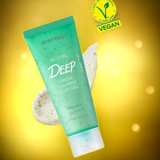 Dewytree Ac Ctrl Deep Green Calming Clay Gel Pore Pack 100ml