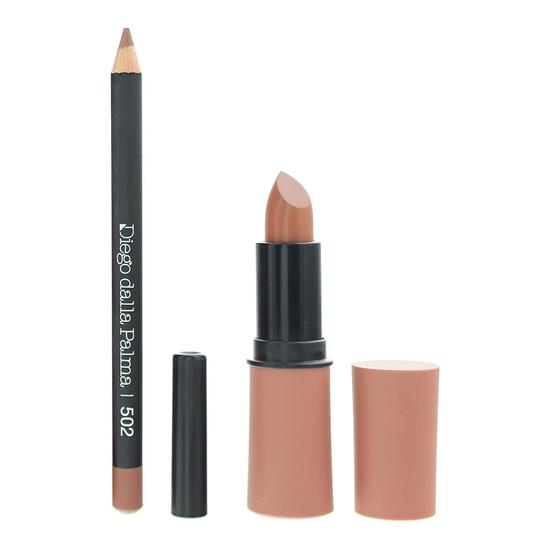 diego dalla palma Lip Contour Kit 4g Lipstick + 1.1g Lip Liner 502 Warm Sand