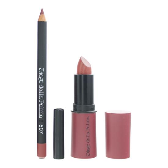 diego dalla palma Lip Contour Kit Lipstick 4g + Lip Liner 1.1g 507 Off To Marsala 4g