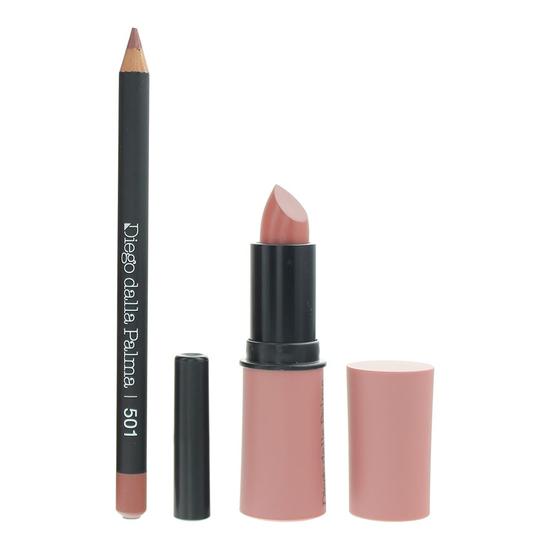 diego dalla palma Lip Contour Kit Lipstick 4g + Lip Liner 1.1g 507 Get Naked 4g
