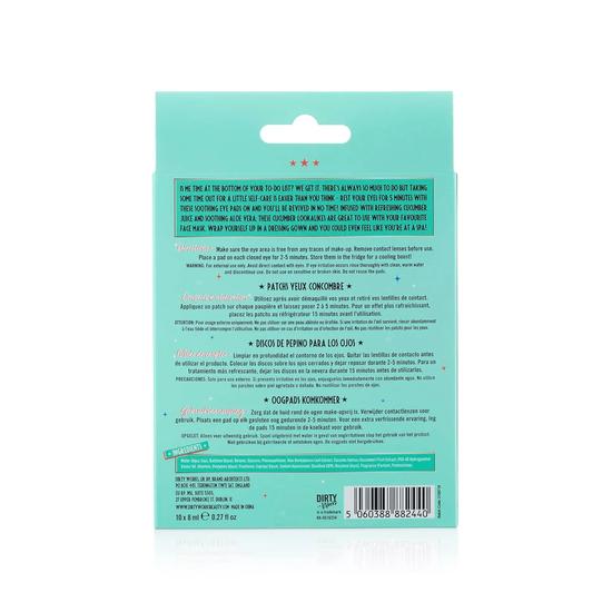 Dirty Works Easy On The Eyes Soothing Cucumber Eye Pads 10 x 5ml