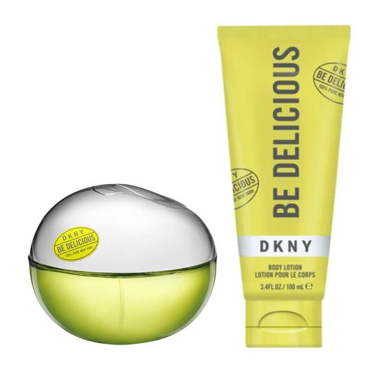 DKNY Be Delicious Women's Perfume Gift Set 30ml Eau De Parfum + 100ml Body Lotion