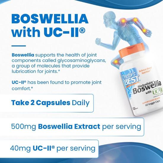Doctor's Best Boswellia With UC-II Capsules 60 Capsules